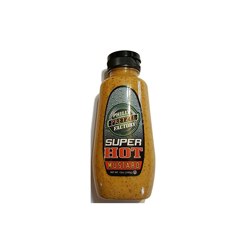 Philly Pretzel Factory Super Hot Mustard 12 ounce bottle