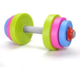 Toys+ Kids Play Dumbbell Set, Adjustable Weight Training, Colorful Pretend Exercise Equipment