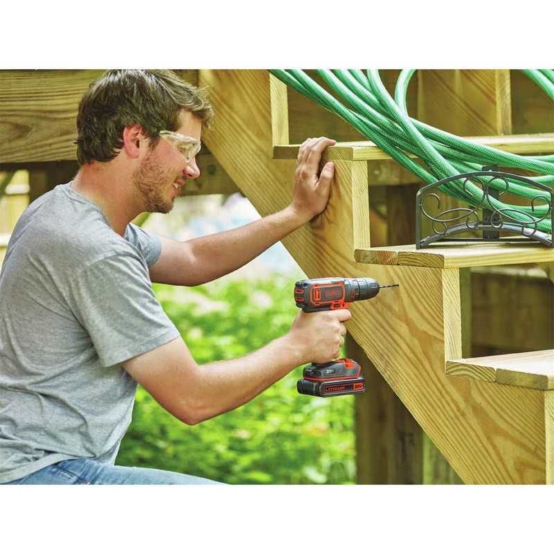 BLACK+DECKER 20V MAX Cordless Drill/Driver Kit with ‎Battery, Charger, and