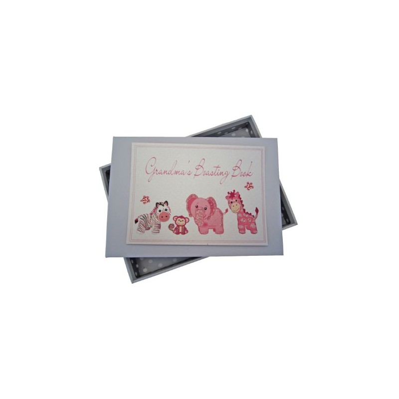 White Cotton Cards Grandma's Boasting Book Photo Album (Tiny, Pink)