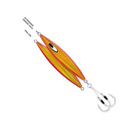 Daiwa Jig Saltwater SA-SK140G05 Saltiga SLK Metaljig, 5oz, 7/0 Assist Hooks, Orange