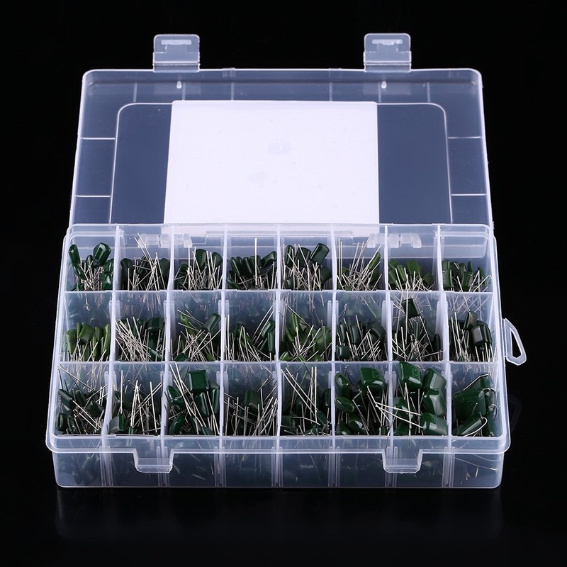660pcs 24 Values Polyester Film Capacitors Assortment Kit 100V 0.22nF