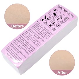 200PCS Wax Strips, Non Woven Fabric Disposable Soft Hair Removal Paper, Professional Beauty Salon Shaving Waxing Strip for Leg, Arm