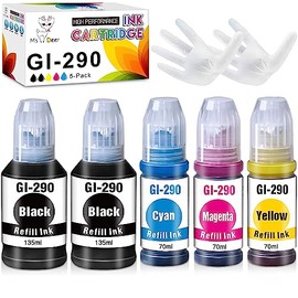 Miss Deer LC3037 - Impresoras de cartuchos de tinta compatibles (2 negras, 1 cian, 1 magenta 1 amarillo), paquete de 5