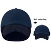 LCZTN Wool Winter Baseball Cap with Warmer Earflap for Men