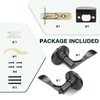GOBEKOR 2 Pack Privacy Door Levers Interior Oil Rubbed Bronze