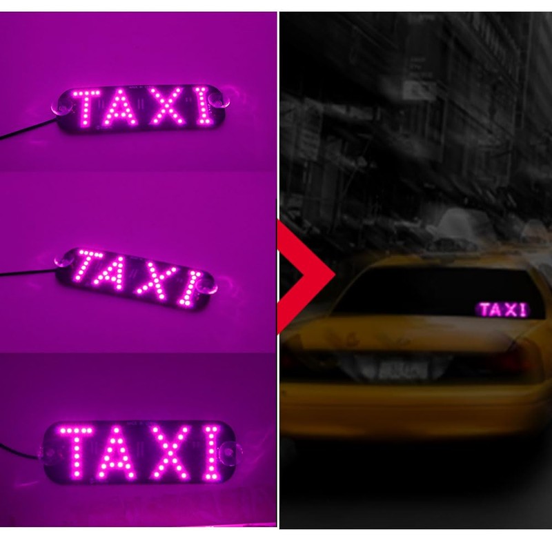 NSKANQI Taxi Sign Light USB On/Off Button, Bright Taxi LED