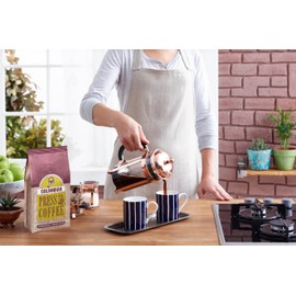 KURUKAHVECI MEHMET EFENDI Colombian Press Coffee Freshly Ground Balanced Aroma and Acidity 8.8 OZ