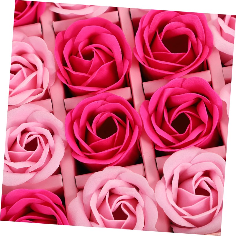 FOMIYES Real Rose Soap Flower Box Smooth Flowers for Birthday