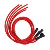 Spark Plug Ignition Wire Set Red High Performance Silicone 1m