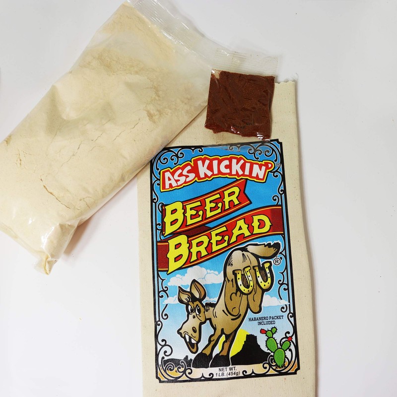 ASS KICKIN’ Beer Bread Mix -Premium Gourmet Gift-16 Ounces (Pack