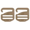 WarmHeartting 2pcs Metal Heavy Duty G-Hook Flat Steel Hanging Buckles