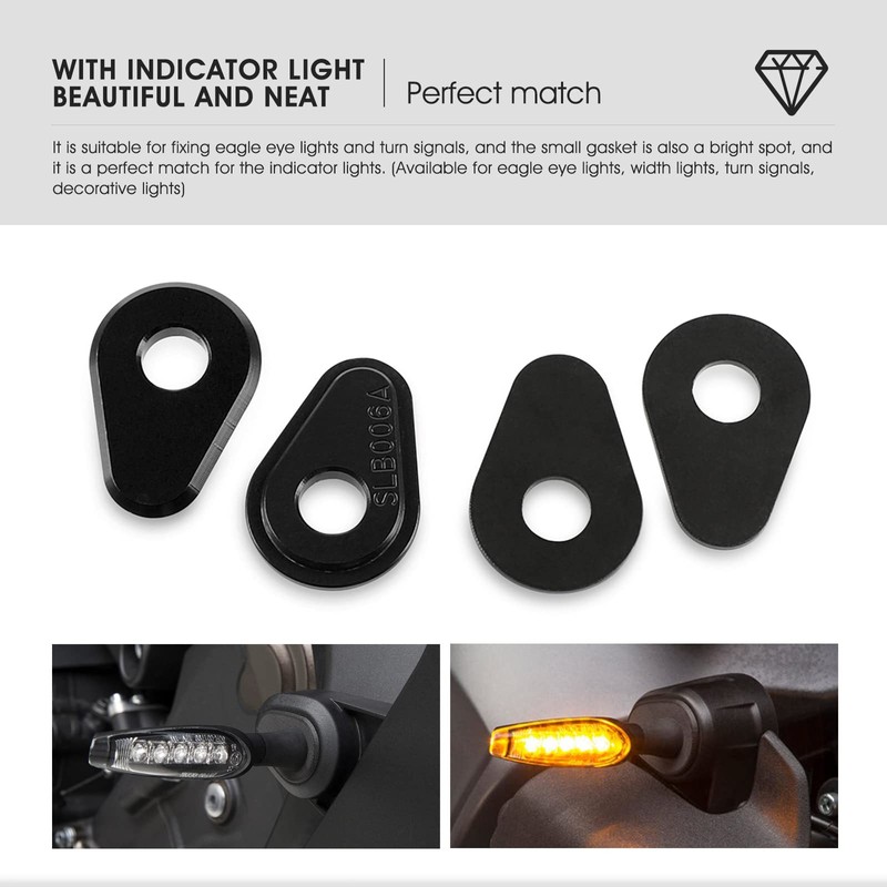 Indicator Adapter Spacer for Front and Rear Indicator for MT03