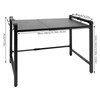 2 Tiers Adjustable Microwave Stand,Extendable Microwave Oven Rack with 6