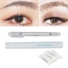 10pcs Microblading Tattoo Marker Pen Gray Skin Marker Pen Paper