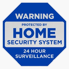Home Security System Sign Vinyl Sticker Waterproof Bumper Sticker Laptop Window 5"