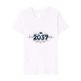 Born for Class of 2037 Futuristic Graduate Gift Premium T-Shirt, Youth, White