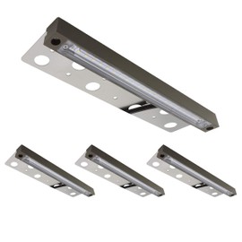 GKOLED 12 Inch LED Hardscape Lighting, Low Voltage Retaining Wall Lights, LED Paver Step Light, 4W 12V AC/DC, 22pcs LED Chips, 2700K Warm White (4-Pack)