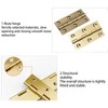 Leliafleury 8Pcs Folding Door Hinges 64mm(2.5 inch) Brass Butt Hinge
