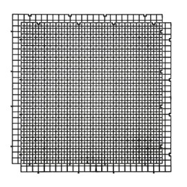 ALEGI Aquarium Plastic Grid Divider Tray Egg Crate,Grid Isolate Board Divider Fish Tank Bottom Black Filter Tray (Black 2 Pcs L)