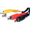 kenable 5 Pin Male Din Plug to 4 x RCA