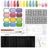 U-Shinein Gradient Gel Nail Set,12 Bright Color for Ombre Nail