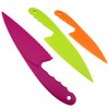 VAKTOK-3pcs Nylon Kitchen Knife Plastic Knives Nylon Kids Chef Knives