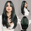 Long Wig Human Hair with Bangs and Wig Cap Glueless
