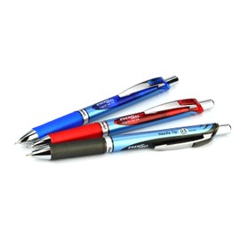 ぺんてる ゲルインキボールペン ノック式エナージェル BLN75-C 0.5mm ブルー軸 青