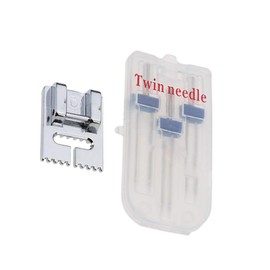 Silver Twin Stretch Machine Needle Double Twin Needles Pins Sewing Machine Double Needle for Brother Singer Sewing Machine Domestic Sewing Machine Sewing Machine Needles Sewing Notions and Supplies