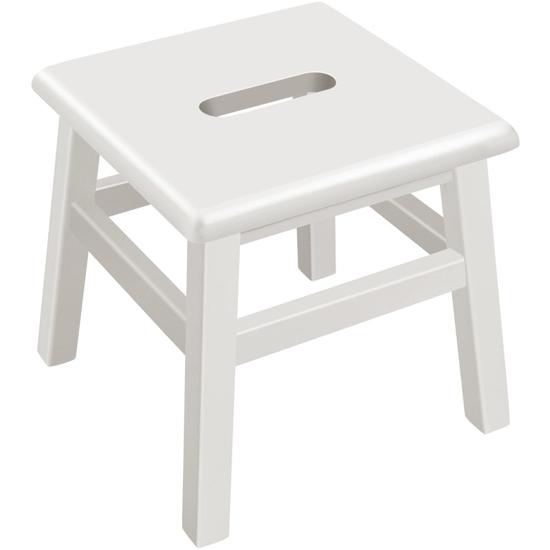 eHemco Solid Hardwood Step Stool for Adults and Kids, 12.25