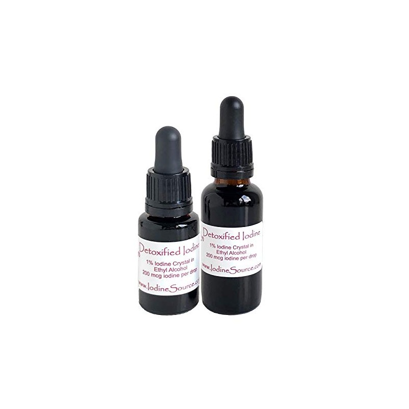 Edgar Cayce Detoxified Iodine - Duo (1oz + 1/2oz Bottle)