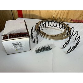 Galaxy Supply Inc. Zig Zag- Springs 9 Gauge 29" x 2 pcs,Plus Special Package 5 pcs 7 Holes Clip +10 pcs Stay Wire Clips + 5 feet of Springing Wire for All Upholstery Use.