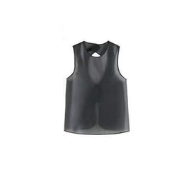 Clapoyis Waterproof Apron, Translucent, TPU Commercial Apron, Stylish, Black