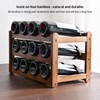 Glsety 12 Bottle Wooden Wine Rack,3 Tier Free Standing Wine