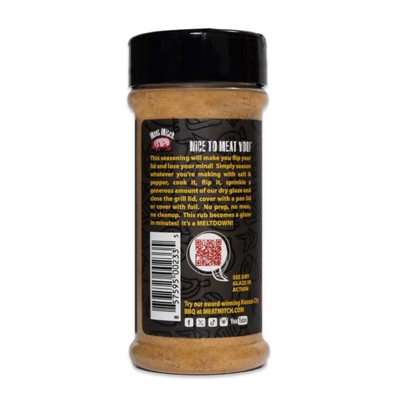 Meat Mitch Meltdown Bourbon Cowboy Dry Glaze Bourbon, Black Pepper,