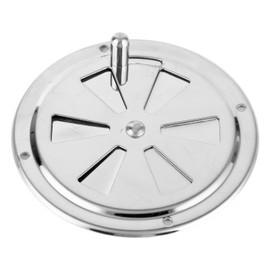 4in Air Ventilator Cover Stainless Steel Round Louvered Lid for Marine Ship Boat Yacht