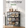 CHOEZON Shoe Rack, 4-Tier Slanted Shoe Storage Shelf, Narrow Shoe