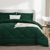 CozyLux California King Comforter Set Emerald Green - Cal King