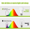 Neporal Amber Light Bulbs, 9W 60W Equivalent A19, Blue Light