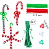 Christmas Tri-Shaped Beads Plastic Tri Beads with 50 Pieces White
