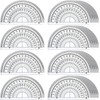LYSAIMG 24pcs Protractor 180 Degrees,4inch x 2.24inch Clear Math Protractor,T