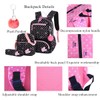 VIDOSCLA 3Pcs Crown Prints Backpack Sets Bowknot Primary Schoolbag Travel