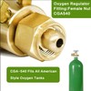 JZWELD Oxygen Acetylene Regulator Set, Welding Cutting Torch Regulators Oxygen