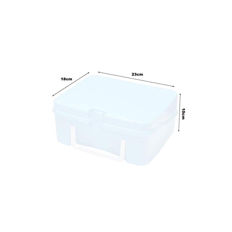 Lunchbox Blue with White Handle