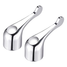 uxcell Faucet Lever Handle, Alloy Single Lever Handle Replacement for 8.2mm Diameter with 20 Teeth Valve Core, 80 x 49 x 29mm 2pcs