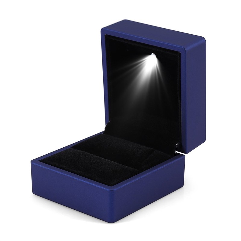 Ring Case LED Light Ring Box 4 Color Gift Box
