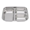 Lunch Box 3 Compartments 304 Stainless Steel Plastic Matching Spoon