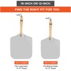 OUII Pizza Peel - 16 x 14-inch Aluminum Metal Spatula