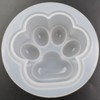 4Pcs Cat Paws Shape Epoxy Mold, Glossy Finish Surface Cute
